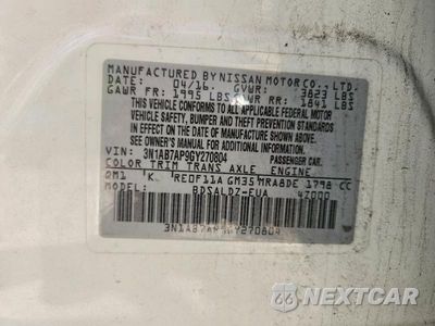 Zdjęcie 12 z 12 samochodu: 2016 NISSAN SENTRA SV VIN:3N1AB7AP9GY270804 - miniatura