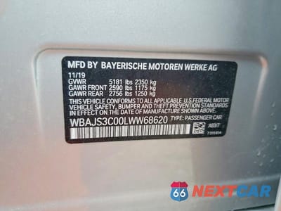 Zdjęcie 12 z 12 samochodu: 2020 BMW 540 XI VIN:WBAJS3C00LWW68620 - miniatura
