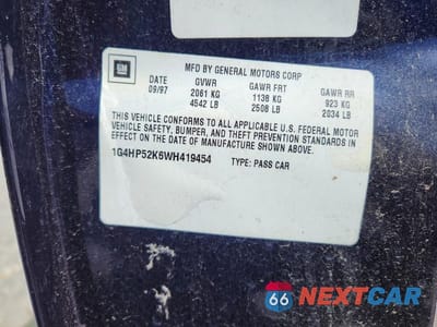 Zdjęcie 12 z 12 samochodu: 1998 BUICK LESABRE CUSTOM VIN:1G4HP52K6WH419454 - miniatura