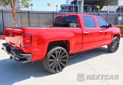 Trzecie zdjęcie samochodu z tyłu: 2014 CHEVROLET SILVERADO K1500 LT VIN:3GCUKRECXEG200387 - miniatura