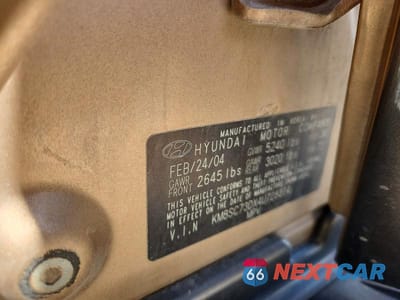 Zdjęcie 13 z 13 samochodu: 2004 HYUNDAI SANTA FE GLS VIN:KM8SC73DX4U728314 - miniatura