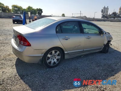 Trzecie zdjęcie samochodu z tyłu: 2006 HONDA CIVIC LX VIN:1HGFA16506L089383 - miniatura