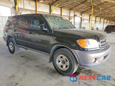 Czwarte zdjęcie samochodu z boku: 2002 TOYOTA SEQUOIA SR5 VIN:5TDZT34A82S119045 - miniatura