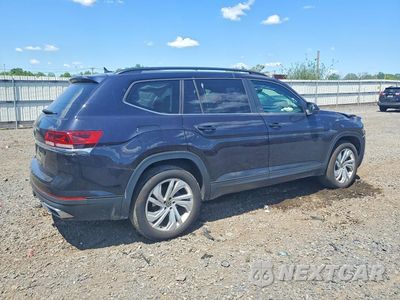 Trzecie zdjęcie samochodu z tyłu: 2021 VOLKSWAGEN ATLAS SE VIN:1V2JR2CA1MC574135 - miniatura