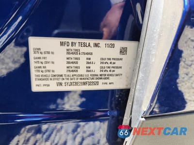Zdjęcie 13 z 13 samochodu: 2021 TESLA MODEL X VIN:5YJXCBE28MF322520 - miniatura