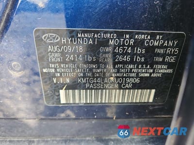 Zdjęcie 13 z 13 samochodu: 2019 GENESIS G70 2.0T ADVANCED VIN:KMTG44LA0KU019806 - miniatura