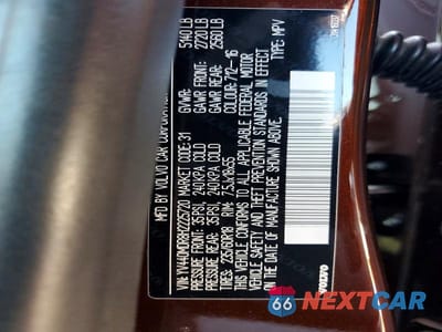 Zdjęcie 13 z 13 samochodu: 2017 VOLVO XC60 T5 DYNAMIC VIN:YV440MDR8H2225720 - miniatura