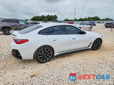 Trzecie zdjęcie samochodu z tyłu: 2022 BMW M440XI GRAN COUPE VIN:WBA13AW0XNFM45758 - miniatura