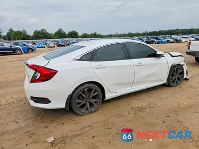 Trzecie zdjęcie samochodu z tyłu: 2020 HONDA CIVIC SPORT VIN:19XFC2F80LE025891 - miniatura