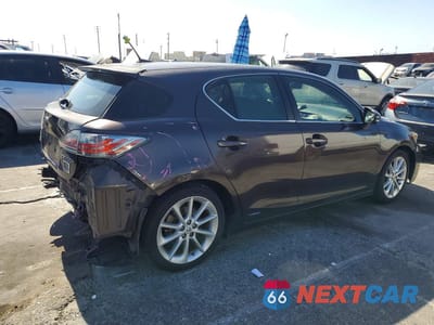 Trzecie zdjęcie samochodu z tyłu: 2013 LEXUS CT 200 VIN:JTHKD5BH8D2165414 - miniatura