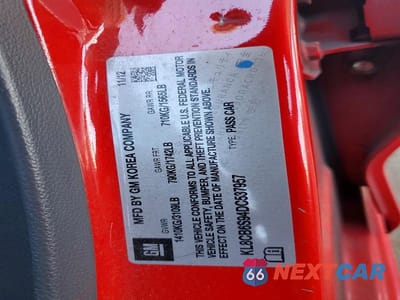 Zdjęcie 13 z 13 samochodu: 2013 CHEVROLET SPARK LS VIN:KL8CB6S94DC537957 - miniatura