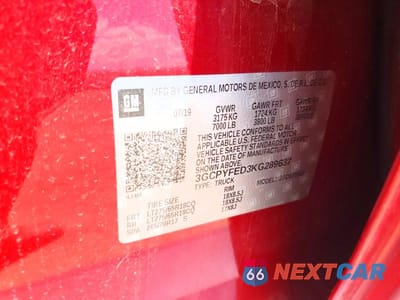 Zdjęcie 12 z 12 samochodu: 2019 CHEVROLET SILVERADO K1500 LT TRAIL BOSS VIN:3GCPYFED3KG289637 - miniatura