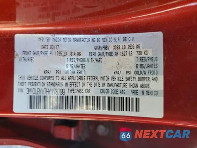 Zdjęcie 13 z 13 samochodu: 2017 TOYOTA YARIS IA BASE VIN:3MYDLBYV7HY178799 - miniatura
