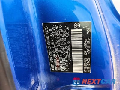 Zdjęcie 12 z 12 samochodu: 2008 TOYOTA YARIS BASE VIN:JTDJT923785197187 - miniatura