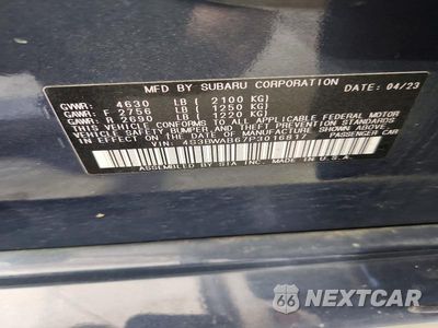 Zdjęcie 12 z 12 samochodu: 2023 SUBARU LEGACY VIN:4S3BWAB67P3016817 - miniatura