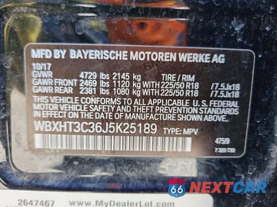 Zdjęcie 13 z 13 samochodu: 2018 BMW X1 XDRIVE28I VIN:WBXHT3C36J5K25189 - miniatura
