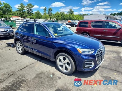Czwarte zdjęcie samochodu z boku: 2021 AUDI Q5 PREMIUM PLUS VIN:WA1BAAFY3M2113406 - miniatura