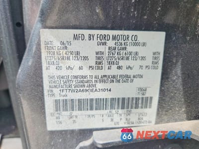 Zdjęcie 12 z 12 samochodu: 2016 FORD F250 SUPER DUTY VIN:1FT7W2A69GEA31014 - miniatura