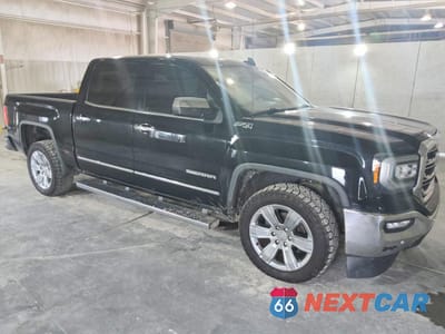 Czwarte zdjęcie samochodu z boku: 2018 GMC SIERRA K1500 SLT VIN:3GTU2NEJ8JG379451 - miniatura