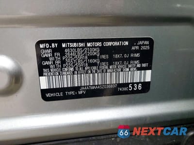Zdjęcie 13 z 13 samochodu: 2025 MITSUBISHI ECLIPSE CROSS SE VIN:JA4ATWAA4SZ036837 - miniatura