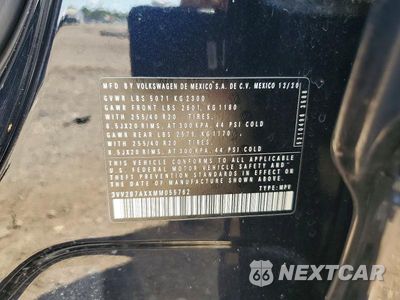 Zdjęcie 13 z 13 samochodu: 2021 VOLKSWAGEN TIGUAN SE/SE R-LINE BLACK/SEL VIN:3VV2B7AXXMM055762 - miniatura