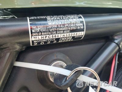 Zdjęcie 9 z 9 samochodu: 2022 HONDA CMX500 VIN:MLHPC5607N5500836 - miniatura