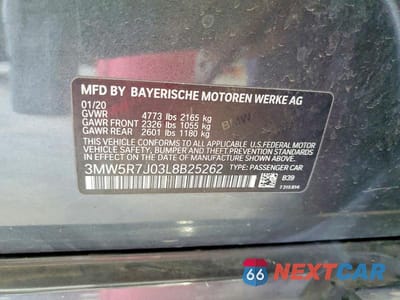 Zdjęcie 12 z 12 samochodu: 2020 BMW 330XI VIN:3MW5R7J03L8B25262 - miniatura