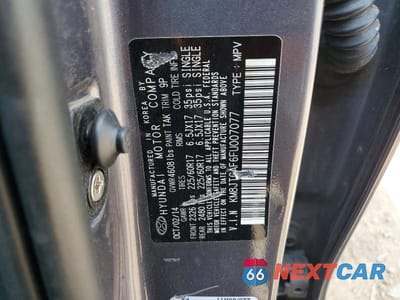 Zdjęcie 13 z 13 samochodu: 2015 HYUNDAI TUCSON GLS VIN:KM8JTCAF6FU007077 - miniatura