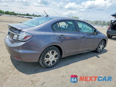 Trzecie zdjęcie samochodu z tyłu: 2015 HONDA CIVIC HYBRID L VIN:19XFB4F32FE200178 - miniatura