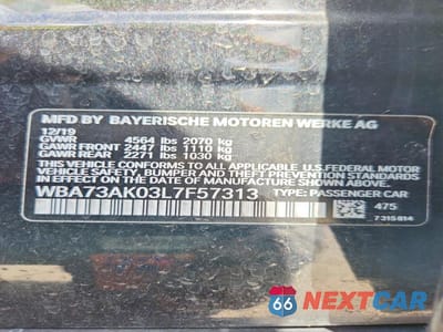 Zdjęcie 12 z 12 samochodu: 2020 BMW 228XI VIN:WBA73AK03L7F57313 - miniatura