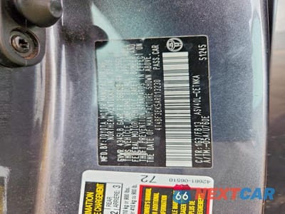 Zdjęcie 12 z 12 samochodu: 2010 TOYOTA CAMRY LE VIN:4T4BF3EK5AR013230 - miniatura
