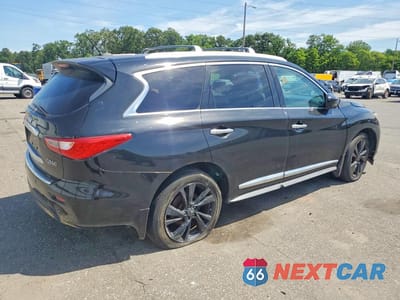 Trzecie zdjęcie samochodu z tyłu: 2013 INFINITI JX35 BASE VIN:5N1AL0MM2DC313334 - miniatura