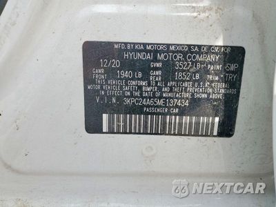 Zdjęcie 12 z 12 samochodu: 2021 HYUNDAI ACCENT SEL VIN:3KPC24A65ME137434 - miniatura