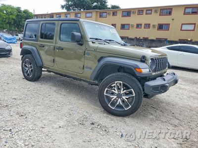 Czwarte zdjęcie samochodu z boku: 2025 JEEP WRANGLER SPORT 4XE VIN:1C4RJXN65SW571347 - miniatura