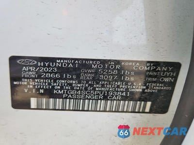 Zdjęcie 12 z 12 samochodu: 2023 GENESIS G80 2.5T VIN:KMTGB4SC5PU193841 - miniatura