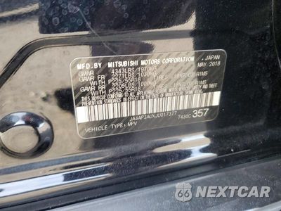 Zdjęcie 14 z 14 samochodu: 2018 MITSUBISHI OUTLANDER SPORT ES VIN:JA4AP3AUXJU017377 - miniatura