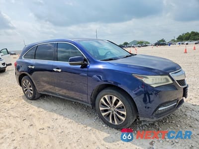 Czwarte zdjęcie samochodu z boku: 2015 ACURA MDX TECHNOLOGY VIN:5FRYD3H43FB011082 - miniatura