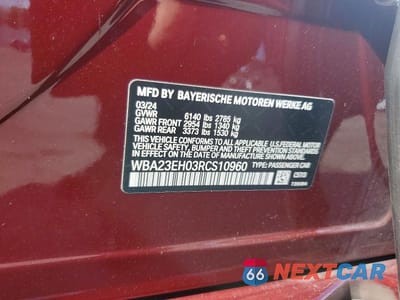 Zdjęcie 12 z 12 samochodu: 2024 BMW 740 I VIN:WBA23EH03RCS10960 - miniatura