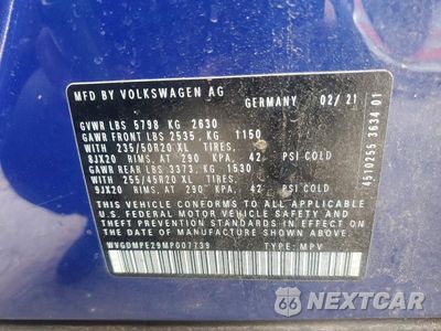 Zdjęcie 12 z 12 samochodu: 2021 VOLKSWAGEN ID.4 FIRST EDITION VIN:WVGDMPE29MP007739 - miniatura
