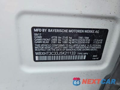 Zdjęcie 12 z 12 samochodu: 2018 BMW X1 SDRIVE28I VIN:WBXHT3C33J5K21133 - miniatura