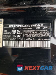 Zdjęcie 12 z 12 samochodu: 2013 MERCEDES-BENZ E 350 VIN:WDDKK5KF2DF198574 - miniatura