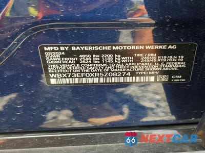 Zdjęcie 12 z 12 samochodu: 2024 BMW X1 XDRIVE28I VIN:WBX73EF0XR5Z08274 - miniatura