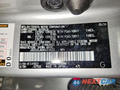 Zdjęcie 13 z 13 samochodu: 2024 TOYOTA 4RUNNER SR5 VIN:JTEEU5JR0R5314523 - miniatura