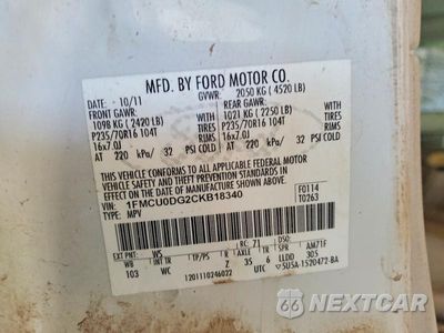 Zdjęcie 12 z 12 samochodu: 2012 FORD ESCAPE XLT VIN:1FMCU0DG2CKB18340 - miniatura
