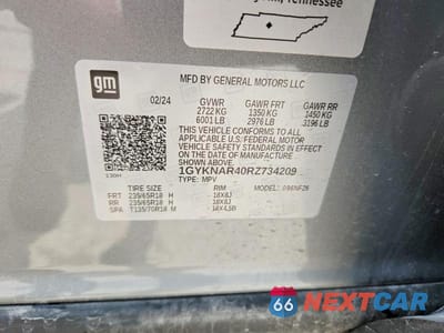 Zdjęcie 13 z 13 samochodu: 2024 CADILLAC XT5 LUXURY VIN:1GYKNAR40RZ734209 - miniatura