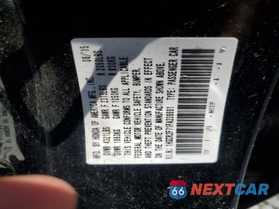 Zdjęcie 12 z 12 samochodu: 2015 HONDA ACCORD VIN:1HGCR2F71FA209691 - miniatura