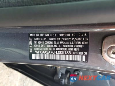 Zdjęcie 12 z 12 samochodu: 2015 PORSCHE PANAMERA 2 VIN:WP0AA2A76FL005185 - miniatura