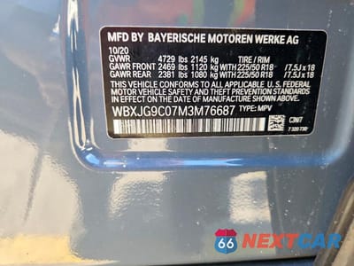Zdjęcie 13 z 13 samochodu: 2021 BMW X1 XDRIVE28I VIN:WBXJG9C07M3M76687 - miniatura