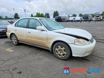 Czwarte zdjęcie samochodu z boku: 1999 HONDA CIVIC EX VIN:1HGEJ8646XL011638 - miniatura