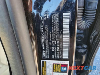Zdjęcie 12 z 12 samochodu: 2018 MERCEDES-BENZ C 300 4MATIC VIN:55SWF4KB8JU258069 - miniatura